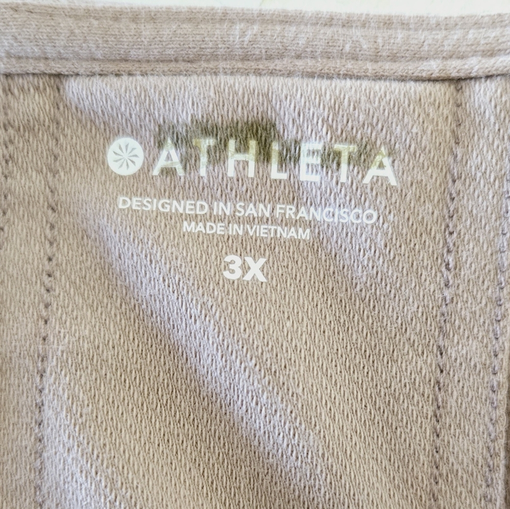 🏷️ATHLETA Farallon Romper Drawstring Organic Cotton UPF Molt Size 3X - Picture 13 of 14